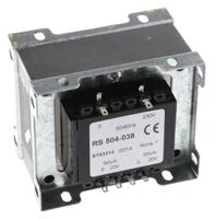 504-038 RS PRO 100VA 2 Output Chassis Mounting Transformer, 20V ac, IEC 61558-2-6