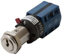 7-350182-ni Kaba Key Switch, DP-CO, 10 A 2-Way Random-Key