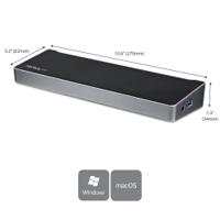 usb3dockh2dp StarTech.com Triple Monitor 4K USB 3.0 Docking Station with DisplayPort, HDMI - 5 x USB ports, USB A, USB B