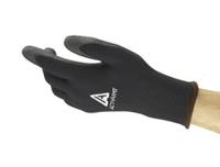 97631100 Ansell ActivArmr Black Acrylic Work Gloves, Size 10, Polyvinyl Chloride Coating