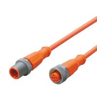 evw148 ifm electronic Male 1 way M12 to Female 1 way M12 Sensor Actuator Cable, 1.5 m