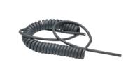 spkabel-5x025-shielded-700-mm Lapp Spiral Cable 0.25 mm² 5 Core Multicore Mains Power Cable, Black Polyurethane PUR, 2.8m
