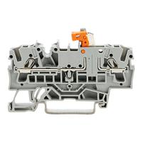 2002-1671401-000 WAGO 2002-1671/401-000 TOPJOB S, 2002 Series Grey, 2.5mm², Single-Level, Push-In Cage Clamp Termination, ATEX, IECEx