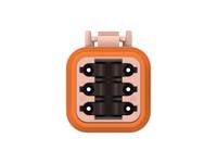 dt06-6s-tn09 TE Connectivity, DT06-6S Automotive Connector Socket Brown Cable 6 Way, Cable Termination DT06-6S-TN09