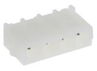 350430-1 TE Connectivity Universal MATE-N-LOK Series Straight Through Hole PCB Header, 4 Contact(s), 6.35 mm Pitch, 1 Row,