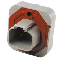 dt15-4p Deutsch, DT15 Automotive Connector Panel Mount, Through Hole 4 Way, Solder Termination DT15-4P