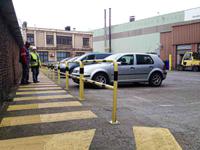 204-1770 RS PRO Yellow/Black Steel Protection Barrier