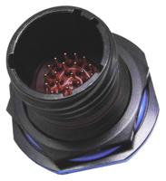 tv07zn-11-98pa Amphenol Limited, TV, Copper Alloy 6 Way Panel Mount MIL Spec Circular Connector ReceptacleBlack, Pin Contacts,Shell