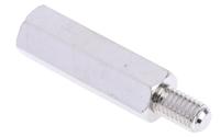 806-6648 RS PRO Standoff, M5 x M5 Thread, 25mm Body, Brass, Male/Female, 8mm Stud