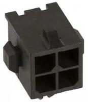 3-794618-4 TE Connectivity Micro MATE-N-LOK Series Right Angle Through Hole PCB Header, 4 Contact(s), 3 mm Pitch, 2 Row, Shrouded