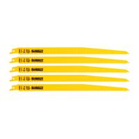 dt2350-qz DeWALT, 6 Teeth Per Inch Wood 305mm Cutting Length Reciprocating Saw Blade, Pack of 5