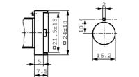 1151080510000 RAFI Illuminated Push Button Switch, Momentary, Panel Mount, 16.2mm Cutout, SPDT, White LED, 250V ac, IP40