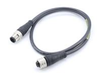 1200070473 Brad from Molex Male 4 way M12 to Female 4 way M12 Sensor Actuator Cable, 1 m