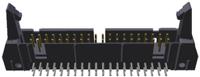 5499141-9 TE Connectivity AMP-LATCH Series Right Angle Through Hole PCB Header, 40 Contact(s), 2.54 mm Pitch, 2 Row, Shrouded