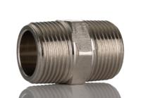 176-0982 RS PRO Brass Pipe Fitting, Straight Threaded Nipple, Male 3/4in to Male 3/4in