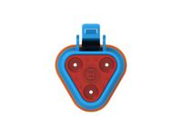 dt06-3s-te07 TE Connectivity, DT06-3S Automotive Connector Socket Blue Cable 3 Way, Cable Termination DT06-3S-TE07