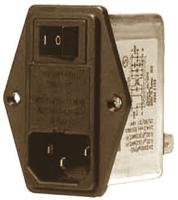 ris0622h2 Roxburgh EMC 6A, 250 V ac/dc Screw Mount IEC Inlet Filter RIS0622H2, Faston