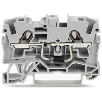 2004-12111000-401 WAGO 2004-1211/1000-401 TOPJOB S Series Grey, 4mm², 1-Level, Push In Termination