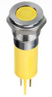 134-5554 RS PRO Yellow Panel Mount Indicator, 24V dc, 14mm Mounting Hole Size, Faston, Solder Lug Termination, IP67