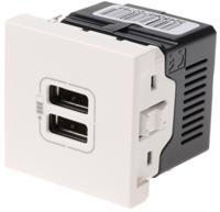 5-720-78 Legrand Arteor White 1 Gang USB Socket, 2.4A, Indoor Use