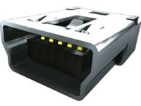 musb-05-f-b-sm-a Samtec Right Angle, SMT, Socket Type B 2.0 USB Connector