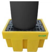 p3000907 Ecospill Ltd Polyethylene Drum Pallet for Chemical, 225L Capacity