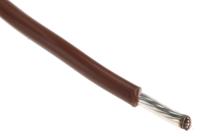 5858-br005 Alpha Wire Hook-up Wire TEFLON Series Brown 1.23 mm² Hook Up Wire, 16 AWG, 19/0.29 mm, 30m, PTFE Insulation, 5858 BR005