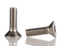 171-900 RS PRO Plain Stainless Steel Hex Socket Countersunk Screw, ISO 10642, M6 x 20mm
