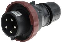 2193237 Scame IP66 Red Cable Mount 3P + N + E Power Connector Plug ATEX, IECEx, Rated At 32A, 346 → 415 V