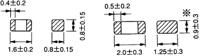 blm21bd102sn1d Murata Ferrite Bead (Chip Ferrite Bead), 2 x 1.25 x 0.85mm (0805 (2012M)), 1000Ω impedance at 100 MHz