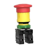 xb5as8445 Schneider Electric Harmony, Red, Twist to Reset 40mm Mushroom Head Emergency Button