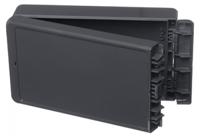 96015224-b-221306-pc-v0-7024 Bopla Bocube Series Graphite Grey Polycarbonate V0 Enclosure, IP66, IP68, IK07, Graphite Grey Lid, 231 x 125 x 60mm