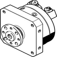 dsm-32-270-p-fw-a-b Festo DSM Series 10 bar Double Action Pneumatic Rotary Actuator, 270° Rotary Angle, 32mm Bore