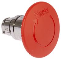 zb4bs864 Schneider Electric ZB4BS864, Harmony, Red, Twist to Reset 60mm Round Head Emergency Button