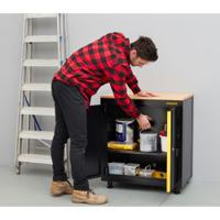 stst97595-1 Stanley 2 Door Steel Floor Standing Storage Cabinet, 87 x 77.5 x 46cm