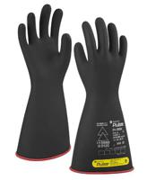 24-202410 Tilsatec 24-2024 Black, Red Natural Rubber Latex Work Gloves, Size 10, Latex, Natural Rubber Coating