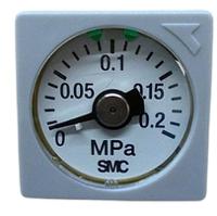 gc3-2as SMC NPT 1/8 Analogue Pressure Gauge 0.2mPa Panel 30mm Outside Diameter