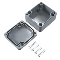 01060603 Rose Aluminium Standard Series Grey Die Cast Aluminium Enclosure, IP66, IK09, Grey Lid, 64 x 58 x 34mm