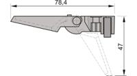10603026 nVent SCHROFF 10603-026 Series Foot, 14 x 38.4mm