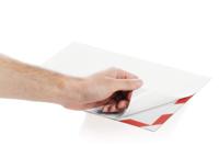 4944132 Durable DURAFRAME® SECURITY Red/White A4 Smooth and rigid Information Frame, 375mm Height, 236mm Width