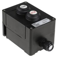 ghg4118201r1308 Eaton Push Button Control Station, 2 Cutouts, IP65, IP67