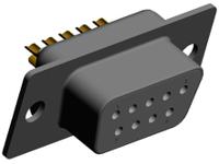 772-e09-203r001 Norcomp 772, SEAL-D 9 Way Cable Mount D-sub Connector Socket, 2.769mm Pitch