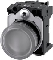 3su1102-6aa70-1aa0 Siemens, SIRIUS ACT 3SU11, Panel Mount Clear LED Indicator, 22mm Cutout, Round, 24V ac/dc