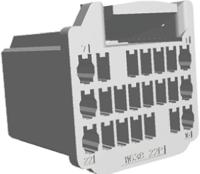 353028-1 TE Connectivity, MULTILOCK 040 Connector Housing, 2.5mm Pitch, 22 Way, 3 Row