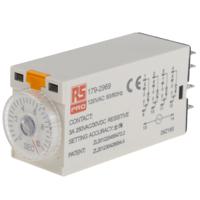 179-2969 RS PRO Plug In Timer Relay, 110V ac, 4-Contact, 0.5 → 10s, 1-Function, 4PDT