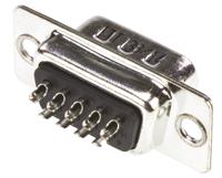 119998-2830 ITT Cannon ZD* 9 Way Panel Mount D-sub Connector Plug, 2.77mm Pitch