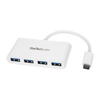 hb30c4abw StarTech.com 4 Port USB 3.0 USB A, USB C  Hub, USB Bus Powered, 80 x 41 x 15mm
