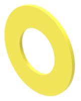 45-50k1407 EAO Legend Plate for Use with Push Button, Emergency Stop