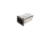 fasas03sfr XP Power 3A, 264 V ac Male Screw IEC Inlet Filter FASAS03SFR, Faston 1 Fuse