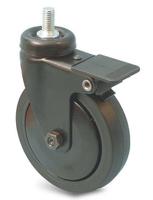 346520 Guitel Hervieu Braked Swivel Castor Wheel, 40kg Capacity, 50mm Wheel